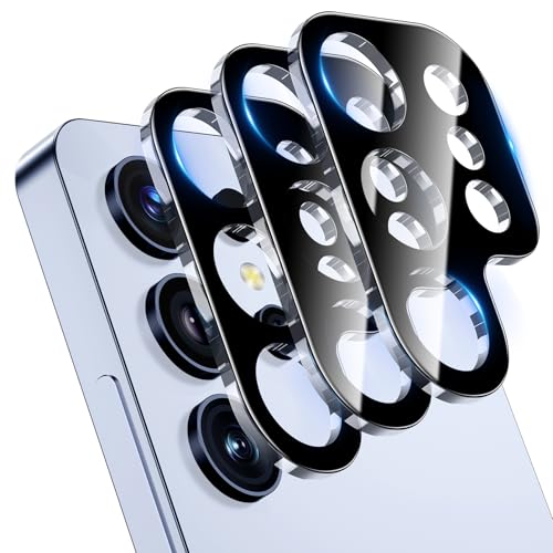 YWXTW 3 Pack Camera Lens Protector for Samsung Galaxy S25 Ultra 6.8 Inch, 9H Tempered Glass Ultra HD [No Impact on Night Shots] S25 Ultra Lens Protector, Anti-Scratch No Bubbles
