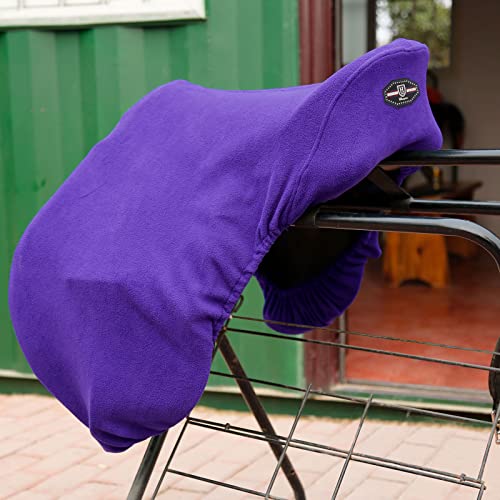 Harrison Howard Essential Fleece Horse Saddle Cover for JP/CC Horse Saddle-Rose Violet