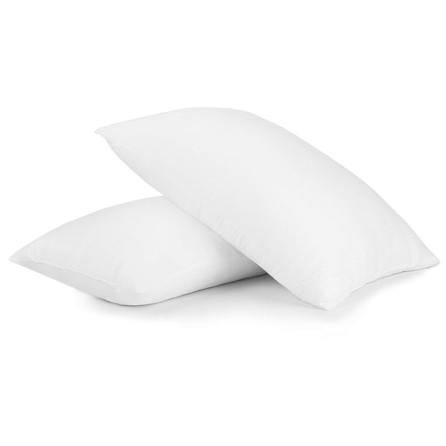Amigozone Black Bounce Back Standard Bed Pillow Pair Luxury With Free Pillow Of Pair Case (, 1 X Pillow Pair)