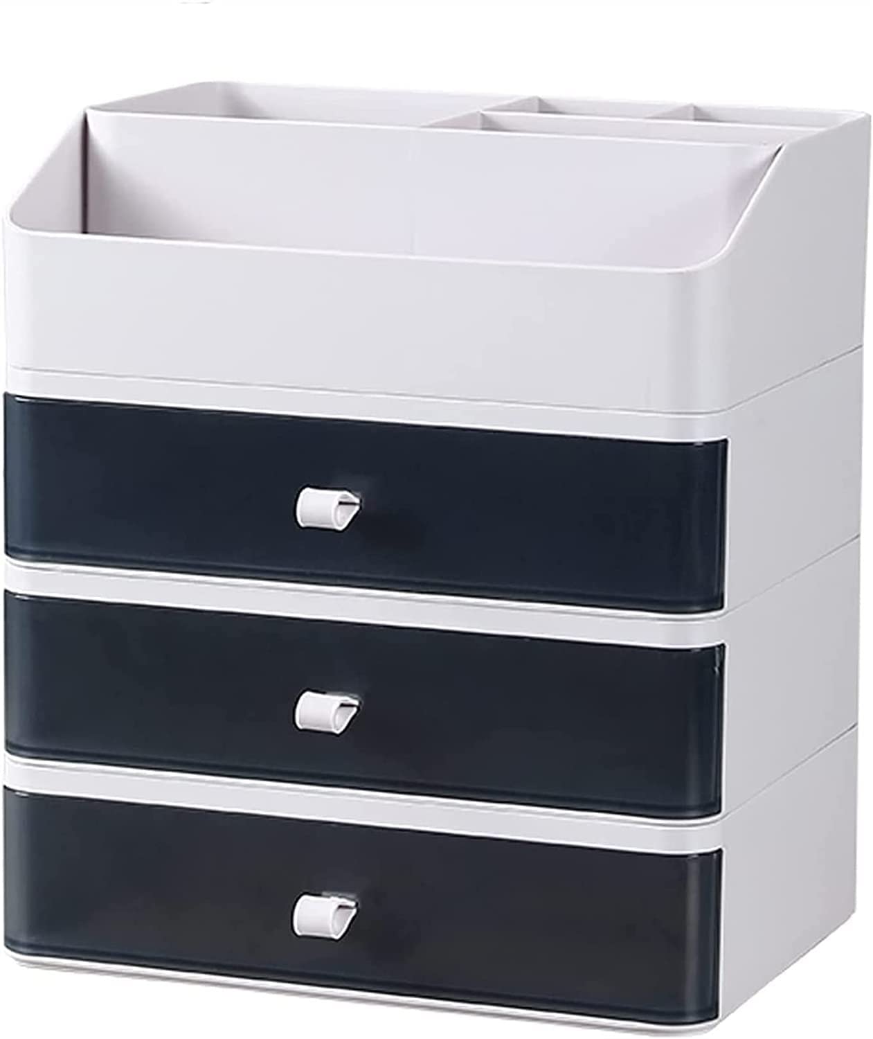 Organizador de Maquillaje cosmético con cajones, Soporte de lápiz Labial de la Caja de Almacenamiento de Contador de baño