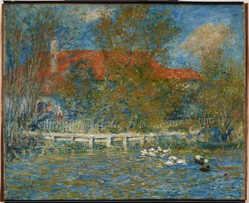 Affiche Toile la mare aux canards Renoir décoration murale 60x90
