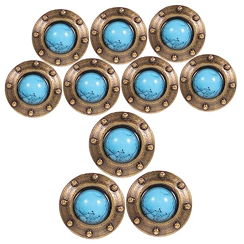 Boucles décoratives rétro boutons fermoir couture en fer forgé