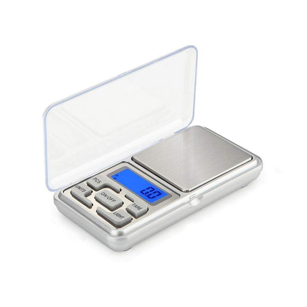 1PCS Mini Precision Digital Weight Scales 0.001g/0.01g 50g 100g Kitchen Pocket Laboratory Scales Medicinal Milligram Electronic Balance Scale-[500gx0.1g-A]
