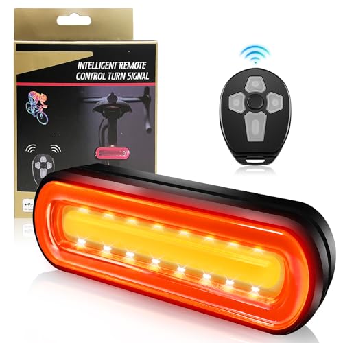 Fahrrad Blinker mit Fernbedienung LINISME Fahrrad Hecklicht mit Horn 120db...