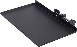 DELITLS Sound Card Tray Metal Shelf Bracket Phone Clip Iron Microphone Stand Live Tripod Sound Card Tray Broadcast Stable Shelf(black)