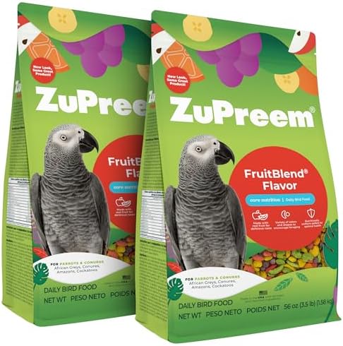 best pellets for dusky headed conures that will surprise your bird 5 ZuPreem FruitBlend Flavor Pellets Bird Food for Parrots and Conures, 3.5 lb (Pack of 2) - Daily Blend Made in USA for Caiques, African Greys, Senegals, Amazons, Eclectus, Small Cockatoos