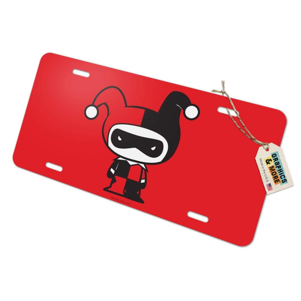 GRAPHICS & MORE Harley Quinn Cute Chibi Character Novelty Metal Vanity Tag License Plate