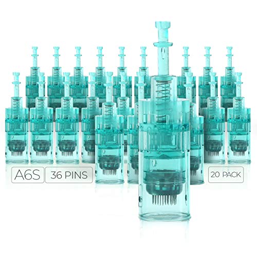 Dr. Pen Ultima A6S Replacement Cartridges - (20 PACK) 36 Pins Bayonet Slot - Disposable Replacement Parts