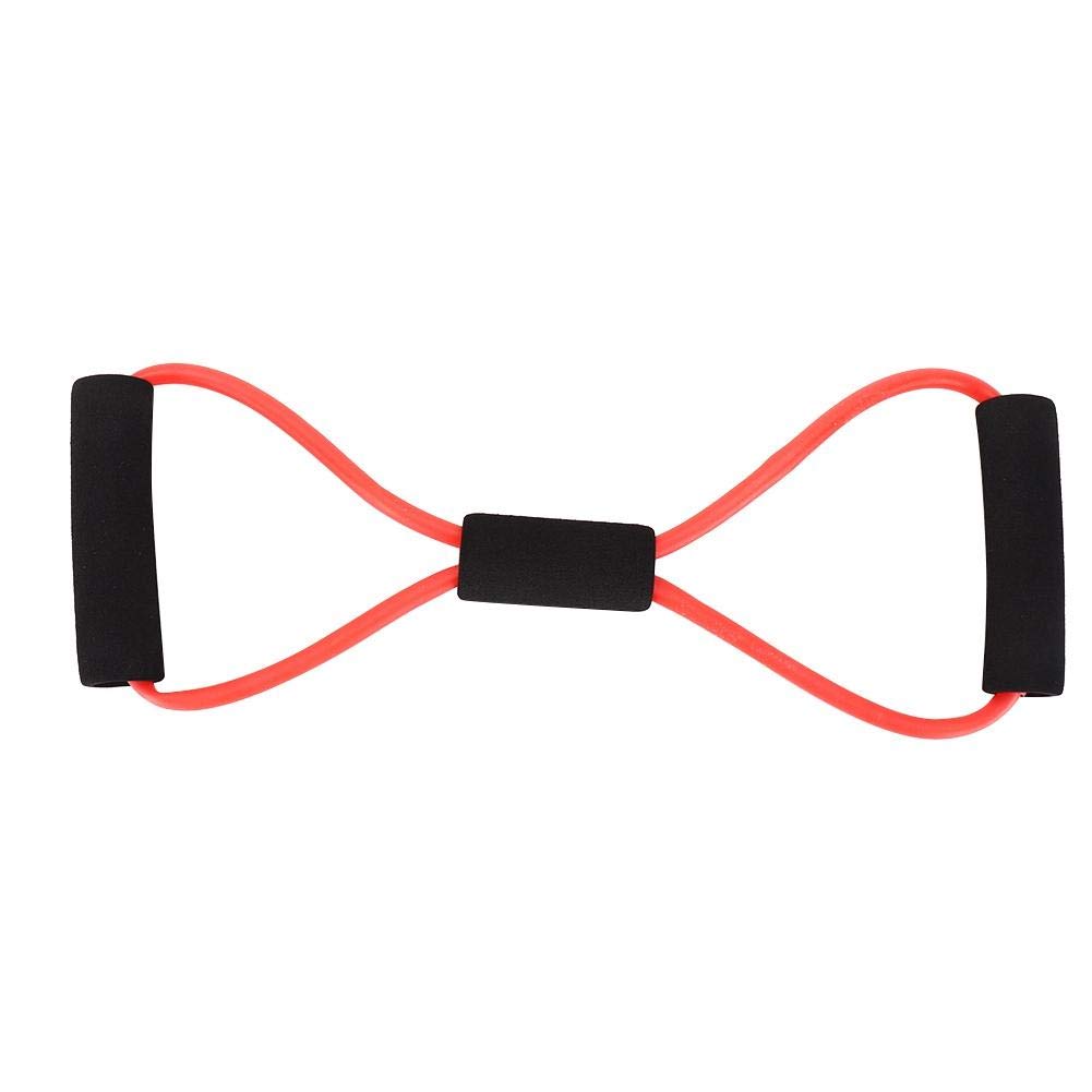 Bands, Chest Expander Muscle Exerciser for Men Women 8-Shaped Tensioner Stretch Band Shoulder Arm Elastic Rope for Chest Expansion Exercise, Yoga, Home Practice (Red)
