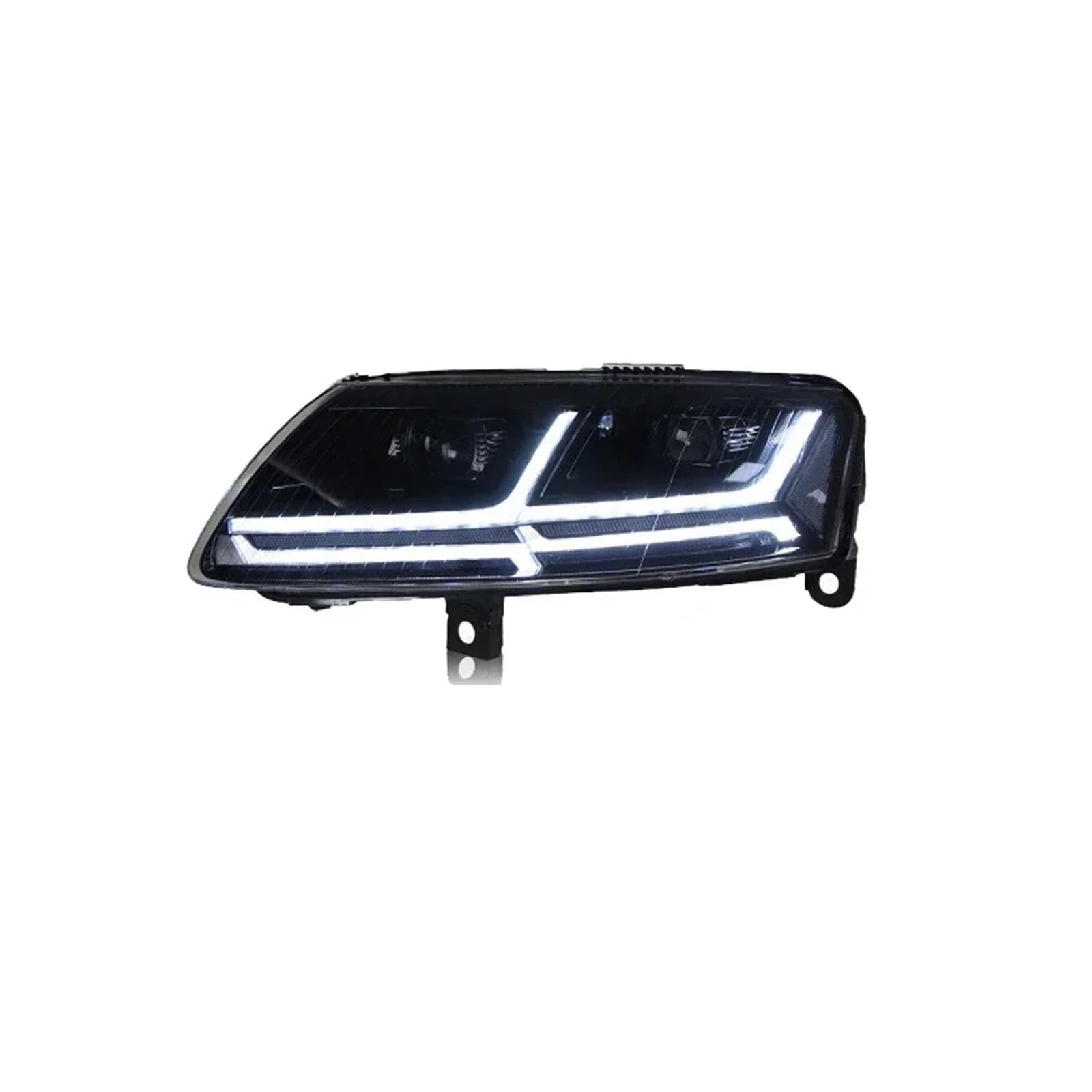 Coppia di fari anteriori compatibili con Audi A6L 2005-2012 con luci sequenziali.(1 set Silver,Xenon)