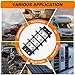 BUSSALIX TBE Terminal Blocks Double Row Stainless 4-14 AWG Cu 600V/75A M5 Torque Neat Circuits 1 Pack（4 Poles）