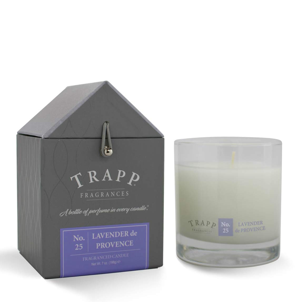 TrappSignature Home Collection No. 25 Lavender De Provence Poured Scented Candle, 7-Ounce