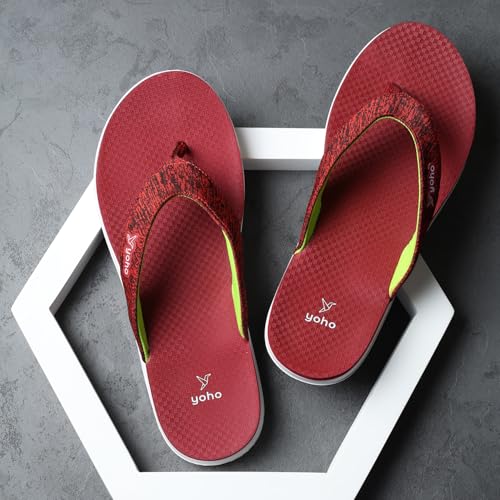 Image of YOHO Fauna 002 V-Strap Slippers for Women | Lightweight EVA Comfort | Platform Sole | Breathable Fabric Upper | Shock Absorption | Water-Resistant | Easy to Style