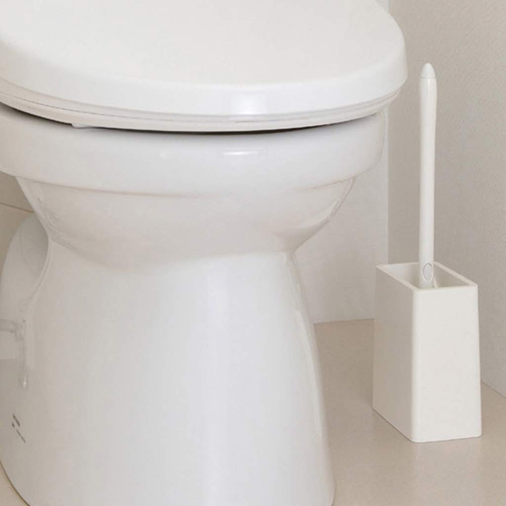 Cepillo de inodoro de diseño compacto con soporte para limpieza de baño, cepillo de inodoro de plástico con cepillo