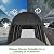 COBIZI Carport Canopy 12x20 Heavy Duty Portable Garage Tent with All-Steel Metal Frame & Vents, Round Style Anti-Snow Waterproof Car Canopy Car Tent Outdoor Storage Shelter for Car, Boat, Truck