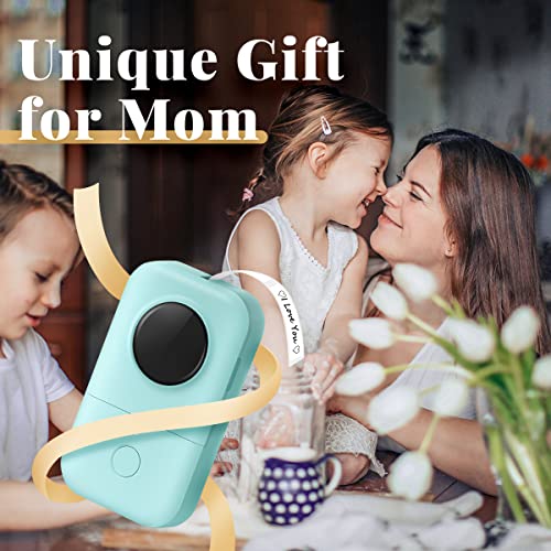 Phomemo Label Maker D30 Labeler,Sticker Maker Machine,Portable Bluetooth Label Printer,Labeler For Office Home Organization Gift For Women Men,Replace Typewriter(Usb Rechargeable)-Green #TOP5