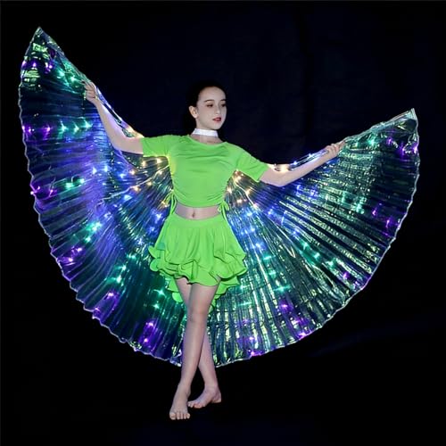 Alas LED para danza belly dance para niñas miniatura 3