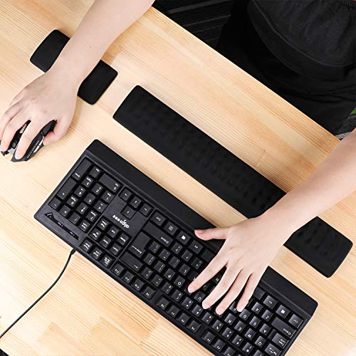 image for Ergonomic Keyboard Wrist Rest and Mouse Pad with Wrist Support, SAMIT 