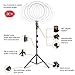 EMART 9” Selfie Ring Light, Round Light with Adjustable Tripod Stand & Phone Holder for Live Stream/Makeup/YouTube Video/TikTok Photography, Dimmable 3 LED Light Modes 10 Brightness Levels