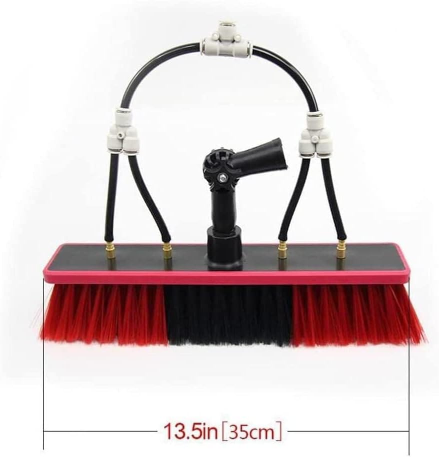 Miniatura 4 de FIRE WOLF Kit de poste alimentado por agua, barra de limpieza solar y ventana con cepillo telescópico alimentado por agua, sistema de limpieza de