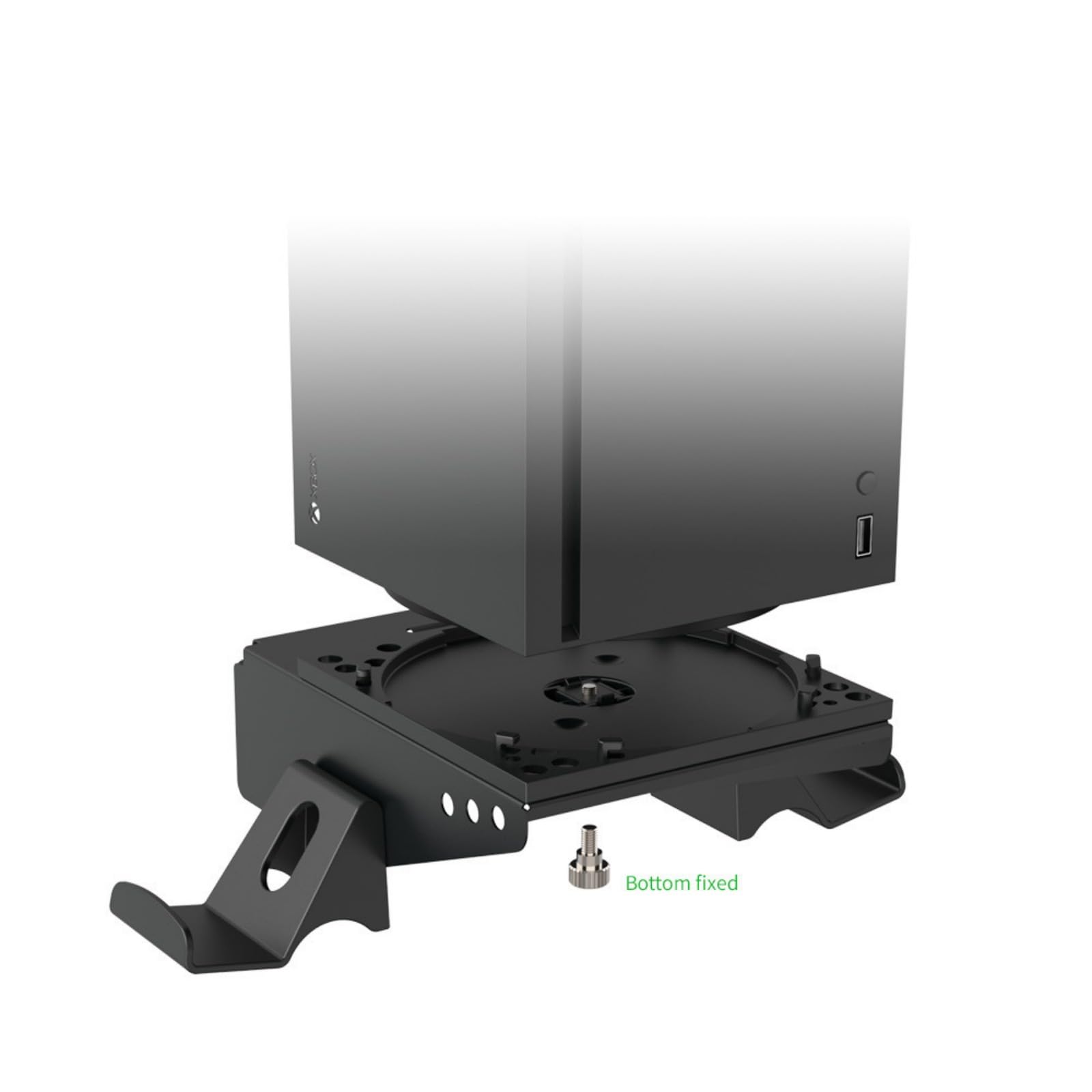 Multifunktionale Wandhalterung für XSX-Konsole – platzsparende Aufbewahrungslösung mit abnehmbarem Controller, Kopfhörer und Kleiderständer, nized Gaming Setup