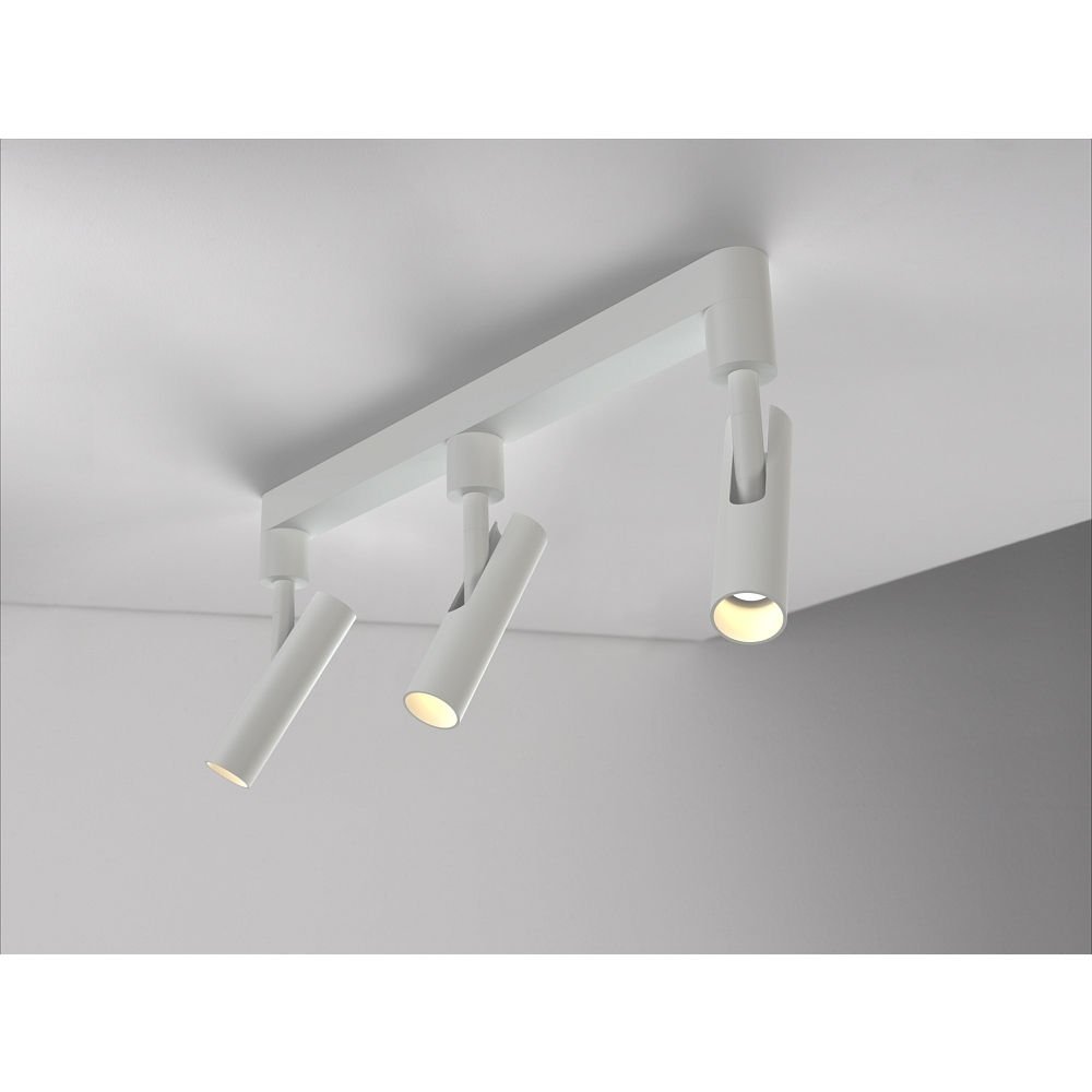 Nordlux MIB 3 - Foco LED (3 bombillas LED de 3 W, 140°, 3000 K, 165 lm, IP20, orientable), color blanco