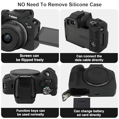 Funda de silicona suave para cámara Canon EOS R50 miniatura 4