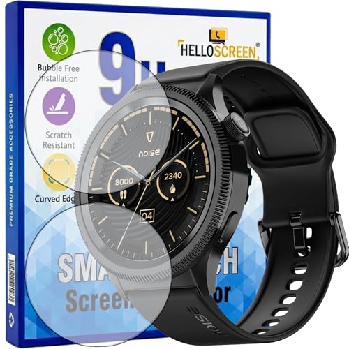 Image of 2 Pack| Smartwatch Screen Protector for Noise Halo 2 1.43 inch | Flexible TPU Film, 9H Scratch Resistant, Bubble Free Installation - Not Tempered Glass