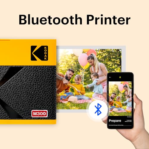 Image of KODAK Mini 3 ERA 4PASS Portable Photo Printer (Yellow, Printer + Initial 8 Sheets + 60 Sheets)