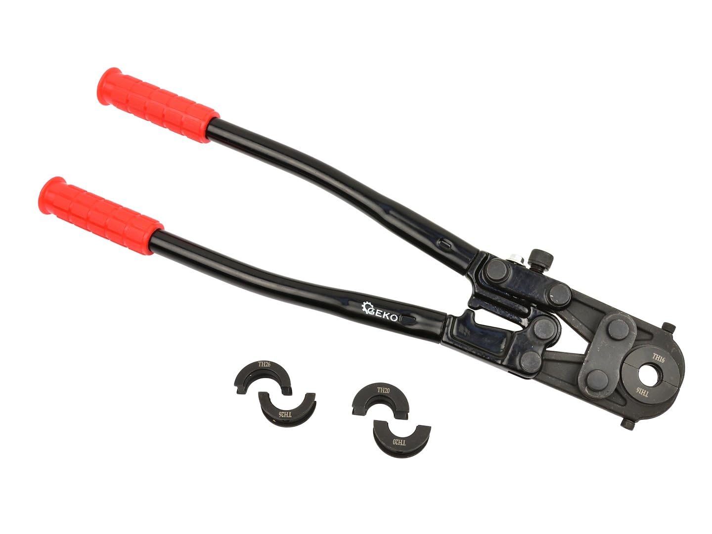 BSD Prensadora de Tubos Multicapa PEX-AL-PEX y PERT-AL-PERT, Diámetros 16-26 mm, Intercambiables TH, Ajuste de Fuerza, Alta Calidad, Maleta Incluida.