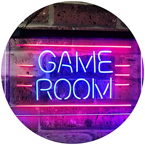 ADVPRO Game Room Man Cave Bar Display Dual Color LED Neon Sign Blue & Red 16 x 12 st6s43-i2338-br