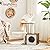 FEANDREA Cat Tree, Wooden Cat Condo, Removable Cushions, Rustic Brown PCT122X01