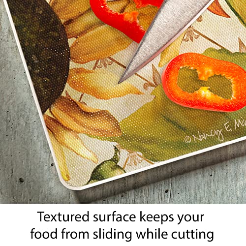 Tabla de cortar de vidrio CounterArt con diseño Sunflowers in Bloom, 38.1 x 30.48 cm miniatura 3