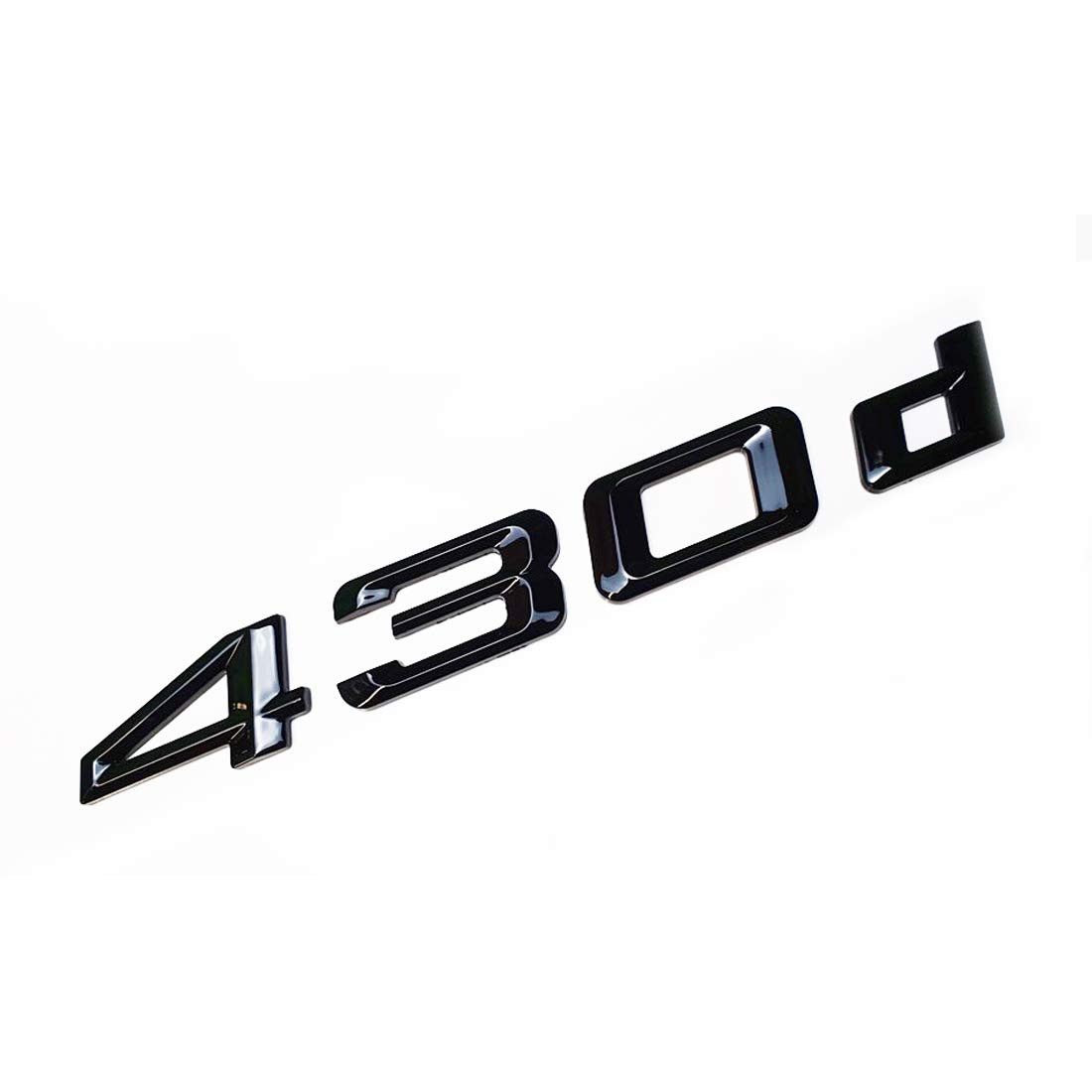 Gloss Black 435D Badge For BMW 4 Series - Rear Boot Trunk Emblem, Unbranded