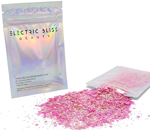Chunky Cosmetic Glitter ? Festival Rave Beauty Makeup Face Body Nail ? (Pink)