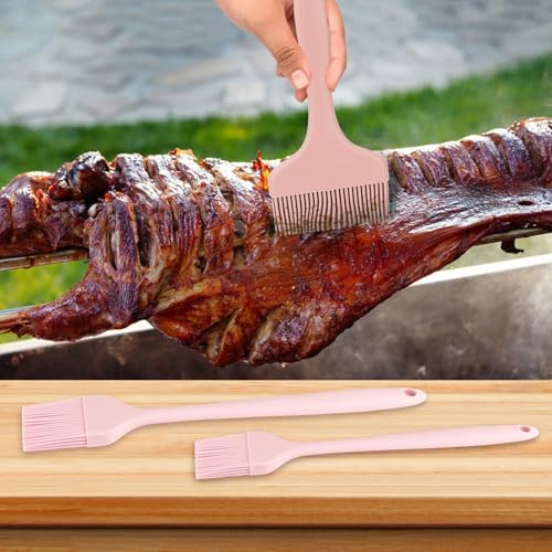 Pinceau à badigeonner silicone résistant chaleur manche extra large pour marinade - 8