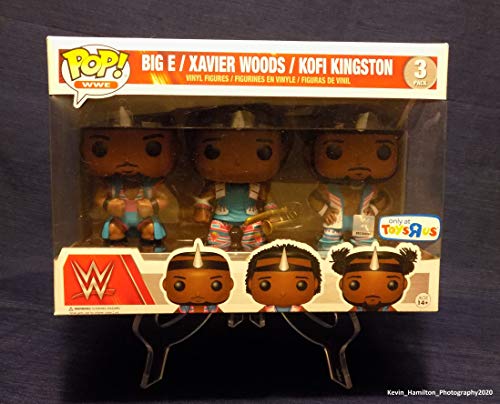 En Oferta Funko Pop! Big E Xaviers Woods Kofi Kingston Wwe Exclusive New Day 3 Pack