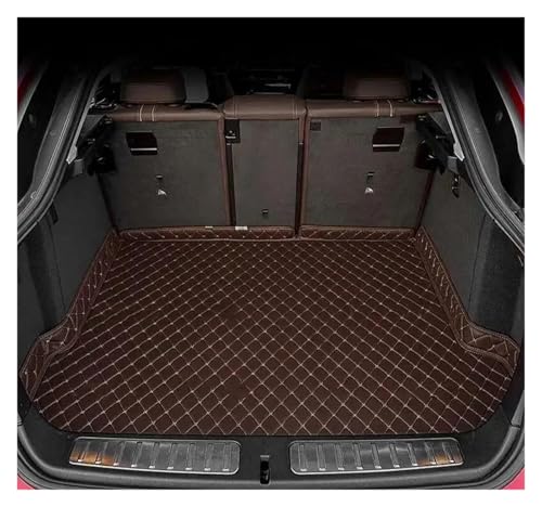 Tapis coffre voiture étanche pour SsangYong Rexton 2011 doublure lavable café