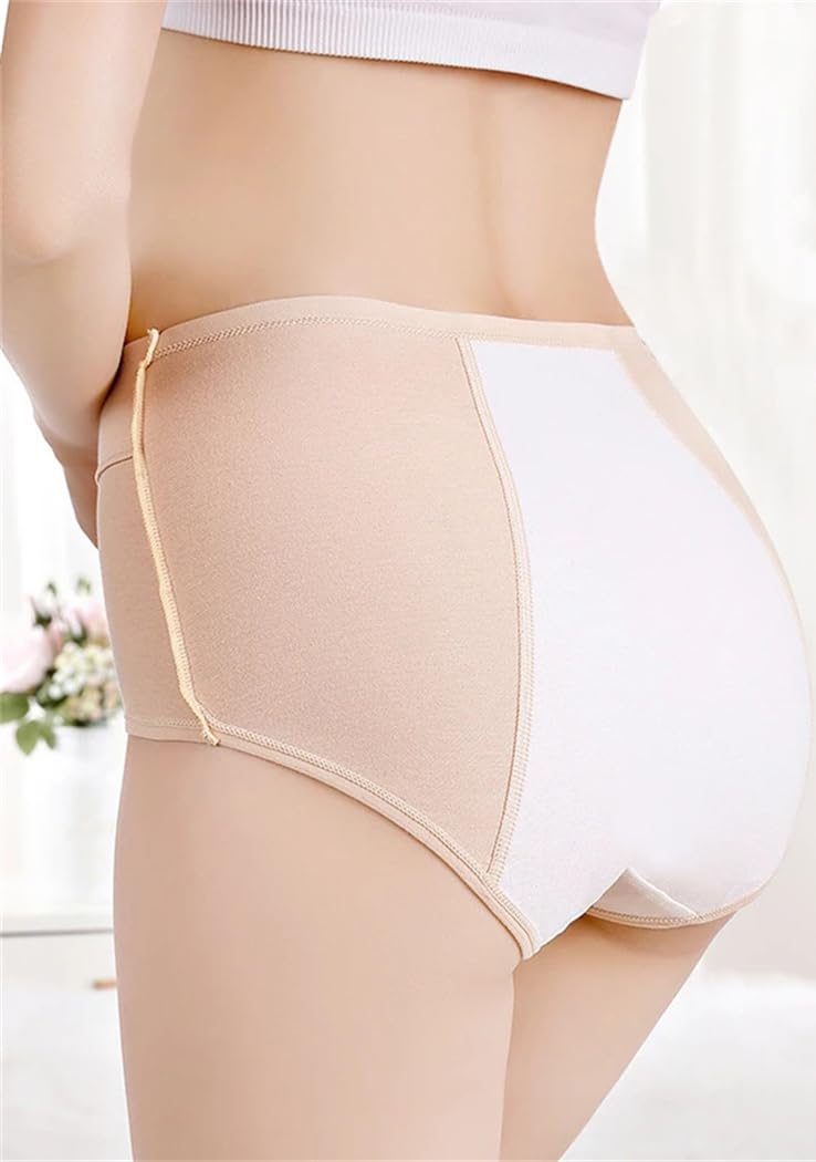 Mutandine da donna in cotone a vita alta tinta unita leggera comoda biancheria intima slip