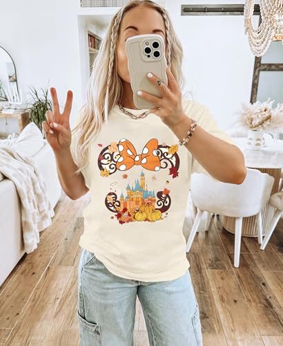 Fall Shirt Women Fall for Jesus He Never Leaves Shirts Fall Pumpkin Graphic Tshirt Jesus Christian Tee Tops3