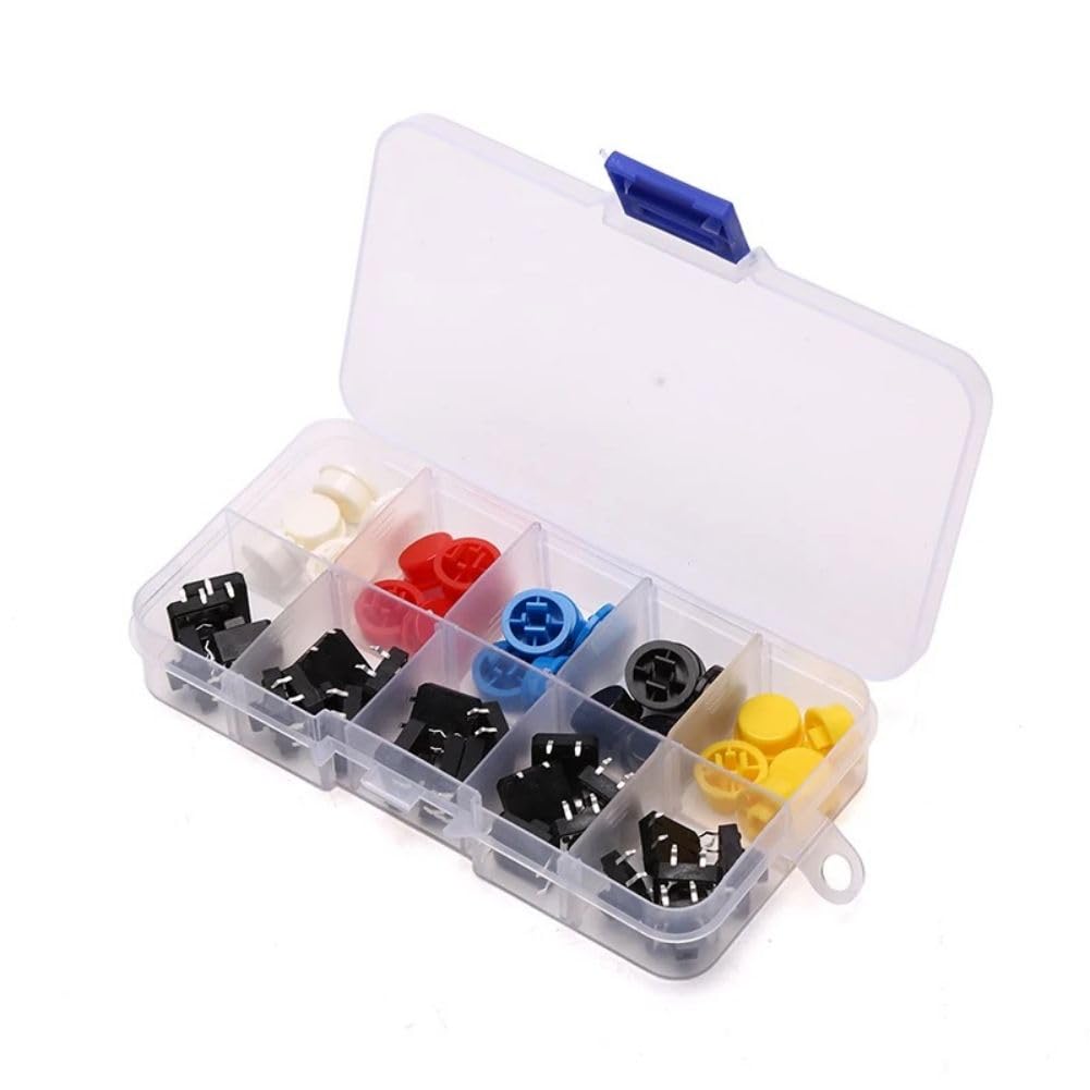Kit micro switch de précision 6x6x9mm et capuchons interchangeables pour ingénierie électronique