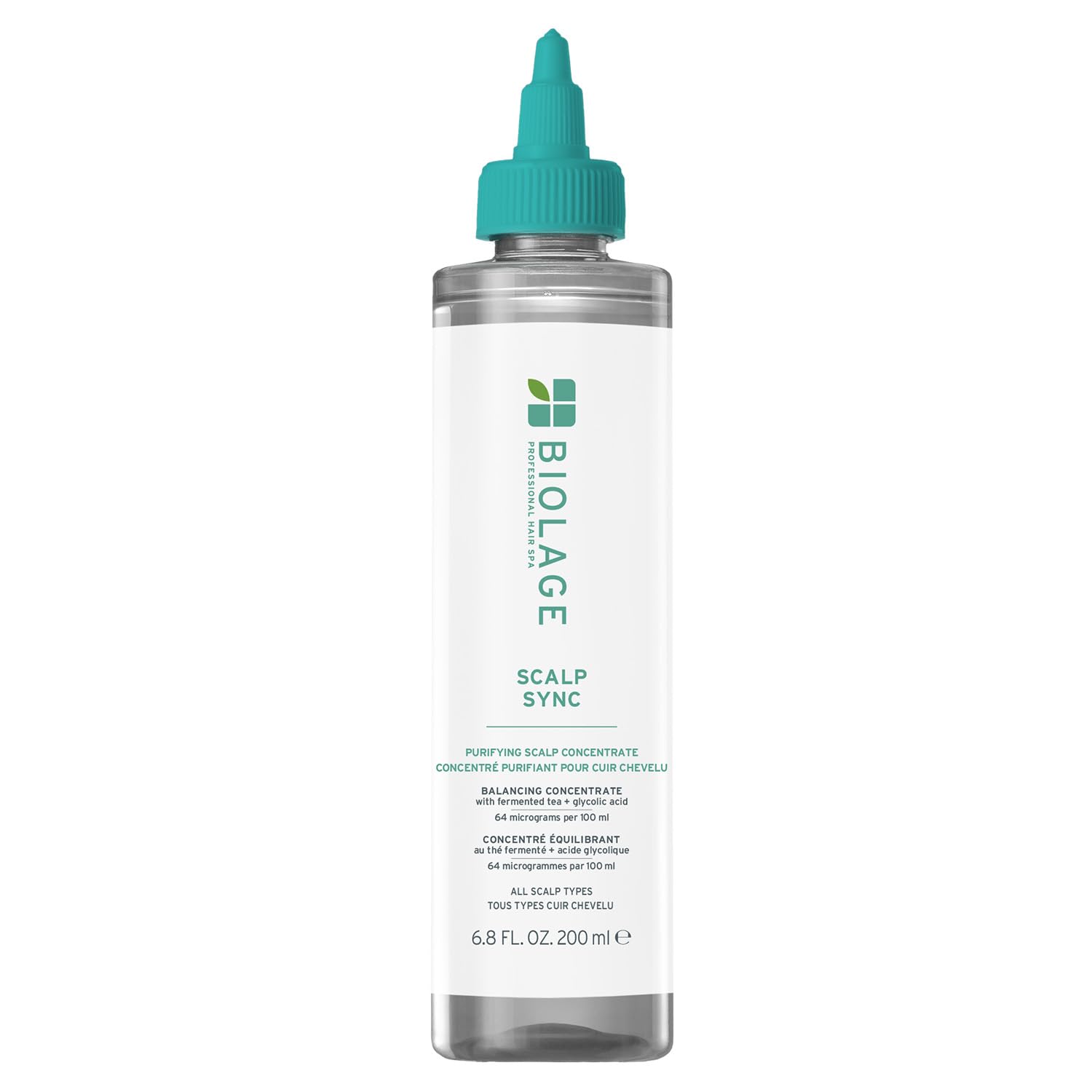 Biolage Scalp Sync Purifying Concentrate - Exfoliating & Clarifying Dry Scalp Treatment, Refreshing & Reinvigorating, Fermented Tea Blend & Glycolic Acid, 200ml-image-45