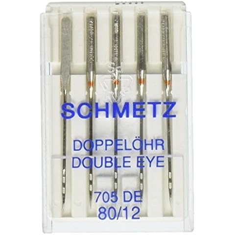 Euro-Notions Double Eye Machine Needles-Size 80/12 5/Pkg Cover