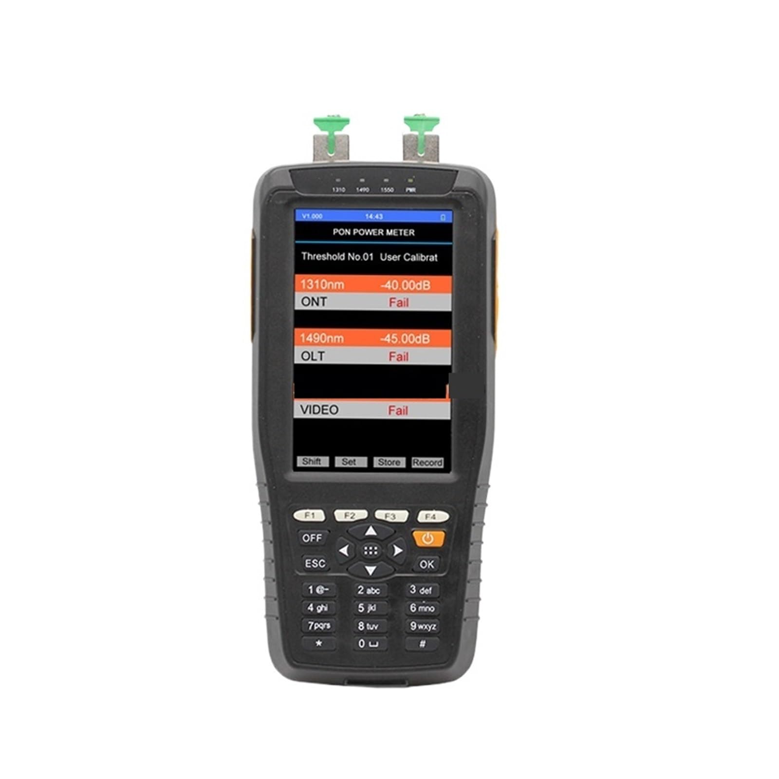 Testeur de Fibre Optique Testeur De Compteur Puissance PON, Fiber, Terminal Réseau Optique, Rechargeable, Haute Précision TM70B TM70B-OV1