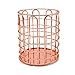 Produktbild Stiftehalter aus Metall Mesh Pen Pot Metallgitter Stifthalter Stiftehalter Schreibtischorganizer Stiftebecher für Schreibtisch Ordentliches Home-Office-Zubehör (Roségold/Gold)