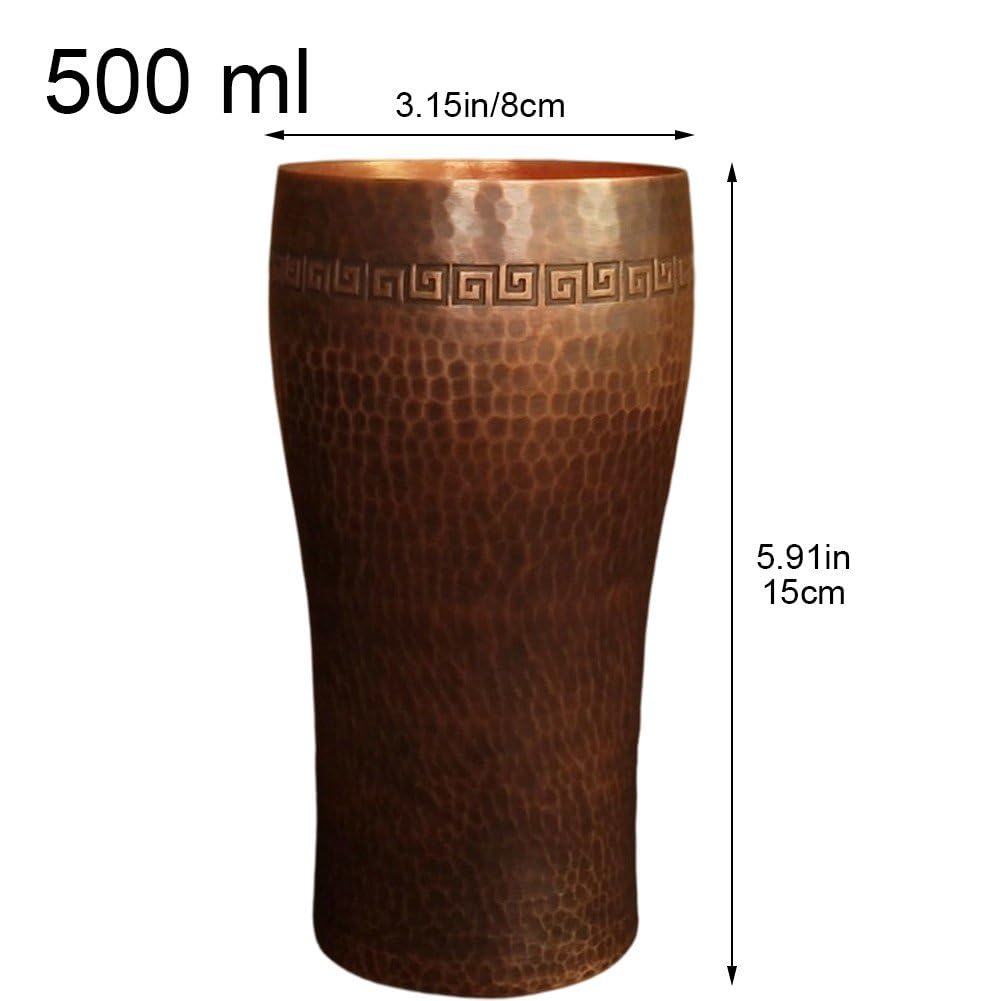 Dianzan Taza para Moscow Mule, Taza De Cerveza De Cobre, Vasos para Beber, Taza De Cobre Hecha a Mano para Café, Té, Cócteles, Cerveza, Bebidas Frías Y Calientes.