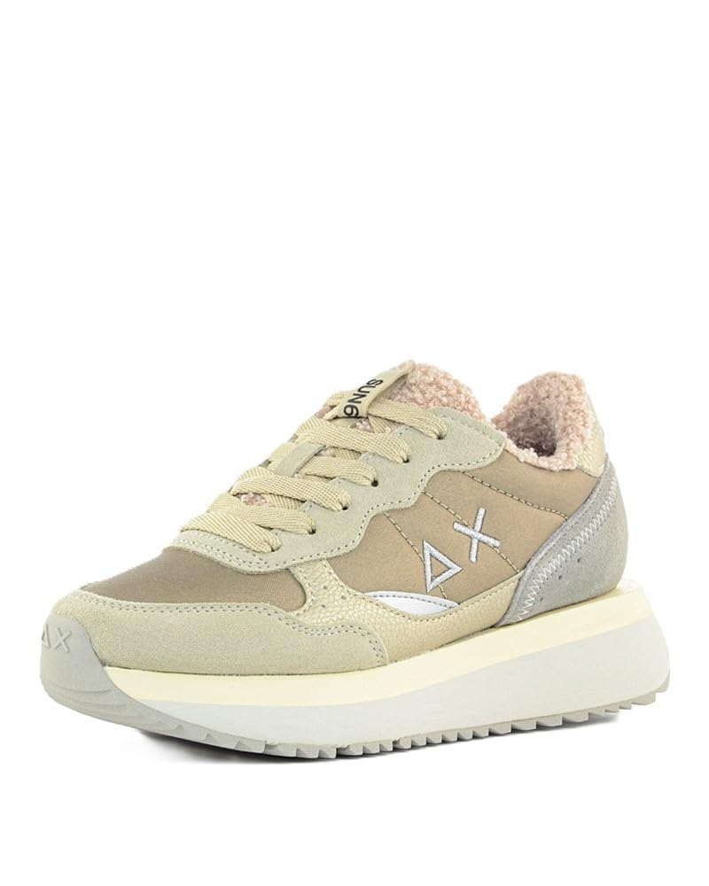 SUN68 Scarpe Big Ally Teddy Bianco Panna da Donna - Z45210