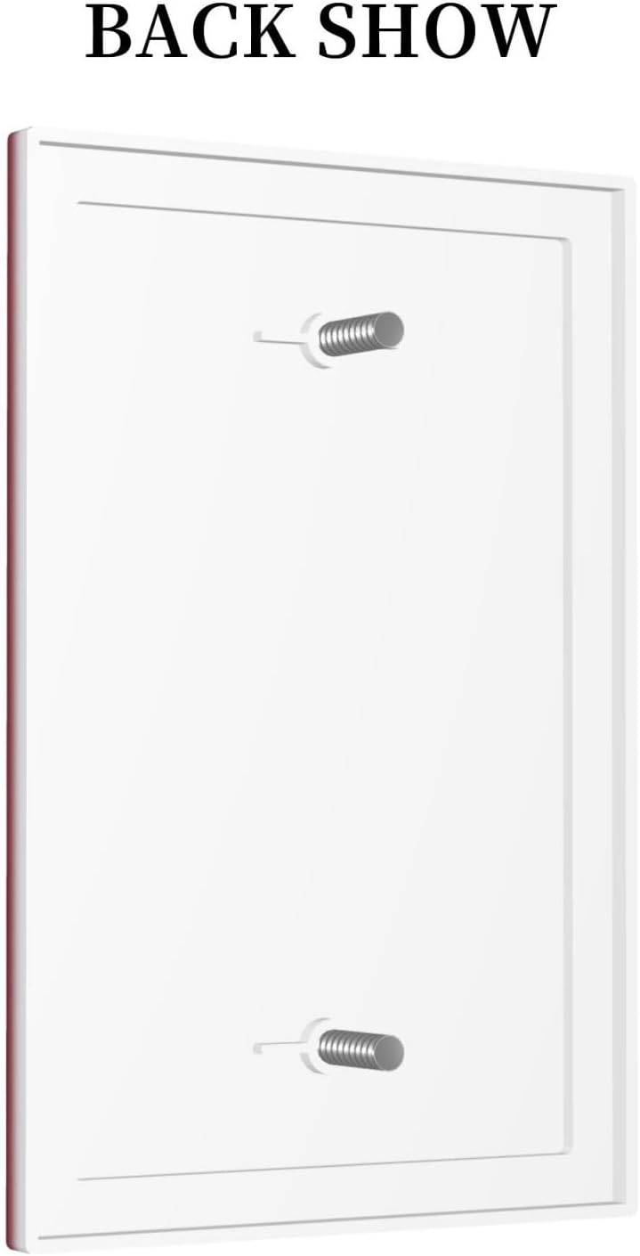 Light Switch Cover Plate Burgundy Red 1 Gang Blank No Device Decorative Outlet Covers Electrical Wall Plate Switchplate for Bathroom Bedroom Home Decor