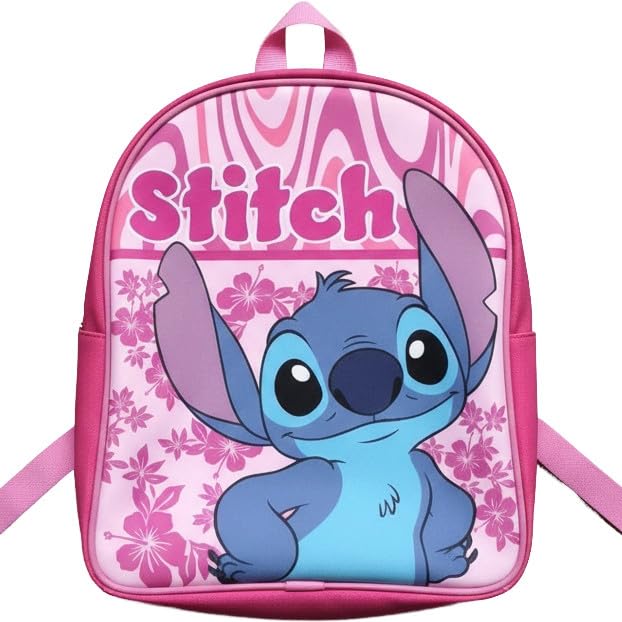 ILS I LOVE SHOPPING STITCH Zaino per Bambini Zainetto Asilo Infanzia per la Scuola e Tempo Libero con Chiusura Lampo 31x25x11cm