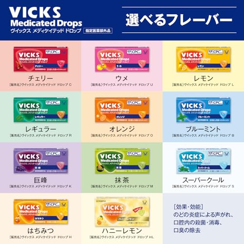 大正製薬『VICKSヴイックスメディケイテッドドロップレモン』